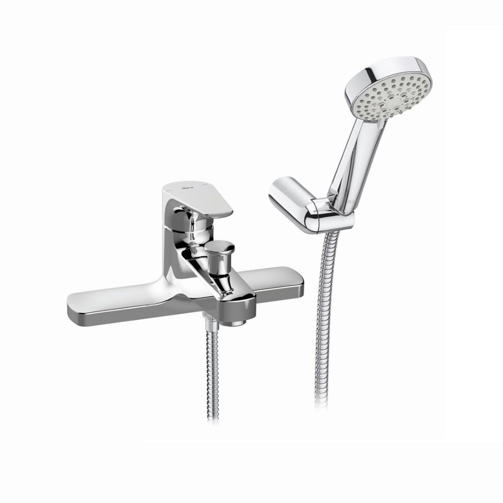 Cut out image of the Roca Atlas Chrome Deck Mounted Bath Shower Mixer